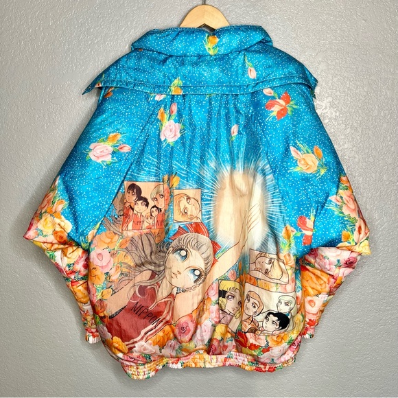 RARE Gucci LA Dodgers Chickae IDE Floral Manga Anime Bomber Jacket - Picture 8 of 8